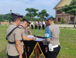 Sertijab Kabag Kasat Dan Kapolsek  Di Pimpin Langsung Oleh Kapolres Tulang bawang Barat