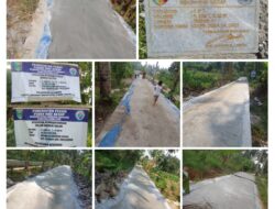 Pekon Waykerap Laksanakan Pembangunan jalan Usaha Tani Sepanjang 500 Meter