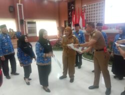 Walikota Eva Dwiana Menghadiri PNS Purna Tugas