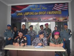 LANAL Lampung dan BRIGIF 4 Marinir Ungkap Benih Bening Lobster Ilegal