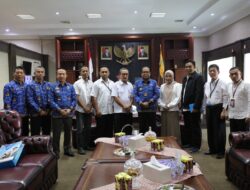 Pj. Gubernur Samsudin Bersama Kepala BPKAD Marindo Terima Kunjungan Pejabat Politeknik Negeri Lampung