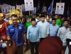 Suprapto-Fuad Daftar Ke KPU Mesuji Diiringi Sholawat 