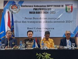 Dibuka Marindo, PWI Pringsewu Gelar Konferkab VI 