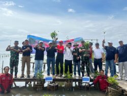 PTPN I Regional 7 Tanam Seribu Batang Mangrove di Teluk Pandan