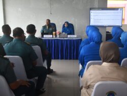 Usai Sertijab, Danlanal Lampung Mulai Bertugas Lakukan Briefing ke Seluruh Prajurit