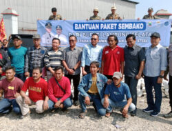 Bupati Lampung Selatan Salurkan Bantuan 336 Paket Sembako Untuk Karyawan PT San Xiong Steel Indonesia