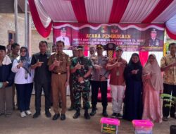 Kapolres Tanggamus Hadiri Pembukaan Karya Bakti TNI Kodim 0424 di Kecamatan Limau