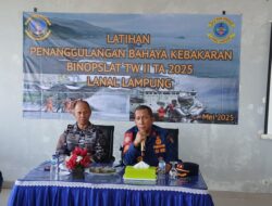 Lanal Lampung Gelar Latihan Kerusakan Peran Kebakaran