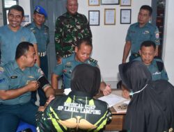 Lanal Lampung Gelar Uji Pemeriksaan Kesehatan Rutin
