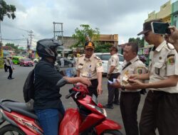 UPTD Samsat Wilayah 1 Rajabasa Gelar Razia Gabungan Tertib Kendaraan Bermotor