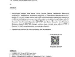 Gubernur Aceh Muzakir Manaf Dukung Langkah SPBUN Evaluasi Pimpinan PTPN IV Regional VI