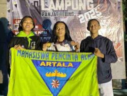 Mahasiswa IBI Darmajaya Lianda Mahendra Raih Emas dan Perunggu Pada Olahraga Panjat Tebing