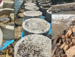 Proyek Penahan Gelombang Pantai Canti dan Banding Kalianda Lampung Selatan Disorot LSM PRO RAKYAT Diduga Banyak Penyimpangan dari Spesifikasi Kontrak