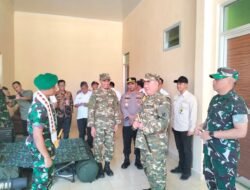 Pemkab Tanggamus Sambut Batalyon Yonif TP Pandu Pepadun Cakti Dan Peninjauan Pangdam XXI/Radin Lampung 