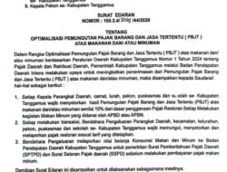 Pemkab Tanggamus Terbitkan Surat Edaran Optimalisasi Pajak Makan Minum, OPD hingga Sekolah Wajib Pungut PBJT 10 Persen