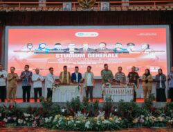 Gubernur Mirza Bersama Ketua Komisi III DPR RI Habiburokhman Hadiri Kuliah Umum dan Pelantikan Pengurus BEM U KBM Unila 