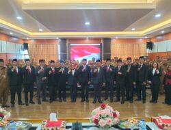 Wabup Agus Suranto Tekankan Merit Sistem, 9 Pejabat Tanggamus Resmi Dilantik