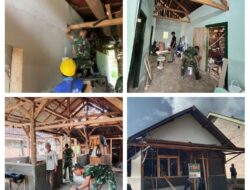 Satgas TMMD ke-128 Kodim 0424/Tanggamus Terus Kebut Pembangunan RTLH di Pekon Kalimiring