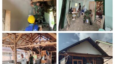 Satgas TMMD ke-128 Kodim 0424/Tanggamus Terus Kebut Pembangunan RTLH di Pekon Kalimiring