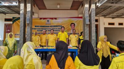Nurkholis Pimpin Kepengurusan Baru Partai Golkar Kecamatan Negara Batin Melalui Muscam