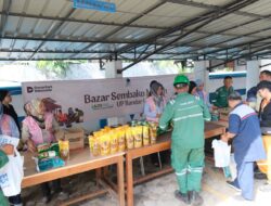 PLN Nusantara Power UP Bandar Lampung Bersama LAZIS PLN Nusantara Power Gelar Bazar Sembako Murah untuk Masyarakat
