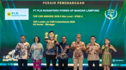 PLN Nusantara Power UP Bandar Lampung Raih Dua Penghargaan TOP CSR Awards 2026