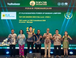 PLN Nusantara Power UP Bandar Lampung Raih Dua Penghargaan TOP CSR Awards 2026