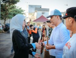 Wagub Jihan Nurlela Pimpin Aksi Bersih-Bersih di Kawasan Pasar Raya Lebak Budi dan Pasar Pasir Gintung