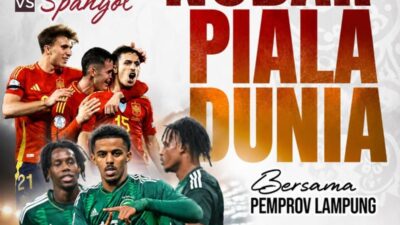 Nobar Piala Dunia Pemprov Lampung Dimulai, Fasilitasi Masyarakat dan UMKM