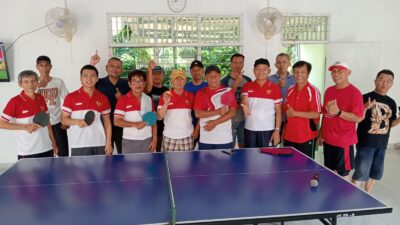 Semarak HUT RI Dimulai, Warga Palem Permai I Gelar Pra Kualifikasi Pingpong