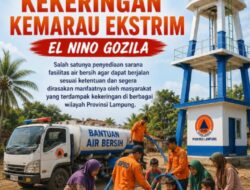 Hadapi Ancaman El Nino Ekstrem, BPBD Lampung Perkuat Kesiapsiagaan dan Distribusi Air Bersih