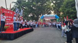 One PTP One Culture”, Ratusan Karyawan PTPN I dan IV Regional 7 Jalan Sehat Sambut HUT ke-81 RI