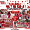 Semarak HUT RI ke-81, Warga Taman Palem Permai I Hajimena Guyub Gelar Lomba dan Panggung Hiburan