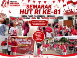 Semarak HUT RI ke-81, Warga Taman Palem Permai I Hajimena Guyub Gelar Lomba dan Panggung Hiburan