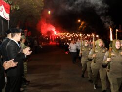 Ribuan Obor Terangi Malam Kemerdekaan, Lampung Selatan Rayakan HUT ke-81 RI dengan Semangat Kebersamaan
