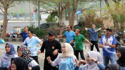 Senam Jumat di GWH Kini Berhadiah, Cara Baru Dispora Lampung Selatan Ajak ASN dan Masyarakat Budayakan Hidup Sehat