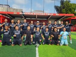 Peradi Bandarlampung Puji Soliditas Tim Minisoccer PWI Lampung